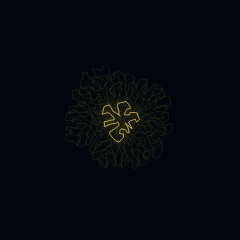 Plate 141, Differential Line Growth: a still of the growth / differential line plate as the atlas renders it, in the lattices accent.