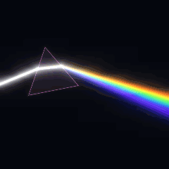 Plate 119, Prism Dispersion: a still of the refraction / spectral ray fan plate as the atlas renders it, in the colour accent.