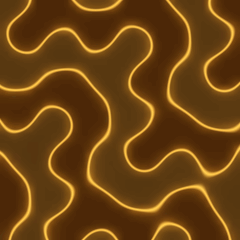 Plate 102, Gyroid Surface: a still of the surface / triply periodic plate as the atlas renders it, in the fields accent.