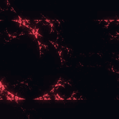 Plate 101, Kleinian Group Limit Set: a still of the limit set / möbius pair plate as the atlas renders it, in the fractals accent.