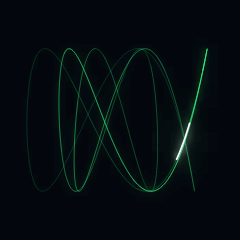 Plate 114, Lissajous Knot: a still of the parametric / space curve plate as the atlas renders it, in the curves accent.