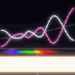 Plate 127, Metameric Blacks: a still of the colour matching / null space plate as the atlas renders it, in the colour accent.