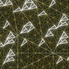 Plate 136, Pinwheel Tiling: a still of the tiling / substitution plate as the atlas renders it, in the lattices accent.