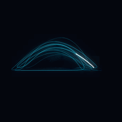 Plate 106, Rabinovich–Fabrikant System: a still of the flow / wave interaction plate as the atlas renders it, in the attractors accent.