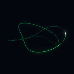 Plate 120, Torus Knot: a still of the parametric / torus winding plate as the atlas renders it, in the curves accent.
