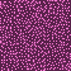 Plate 132, Void-and-Cluster Method: a still of the dither / void-and-cluster plate as the atlas renders it, in the colour accent.